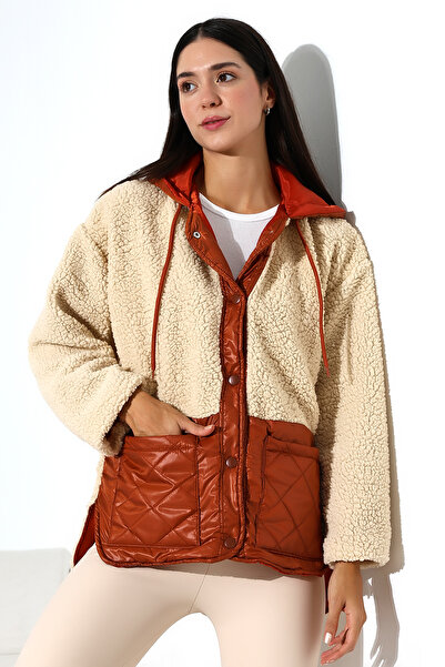 Butik Beyza Ватирано плюшено палто