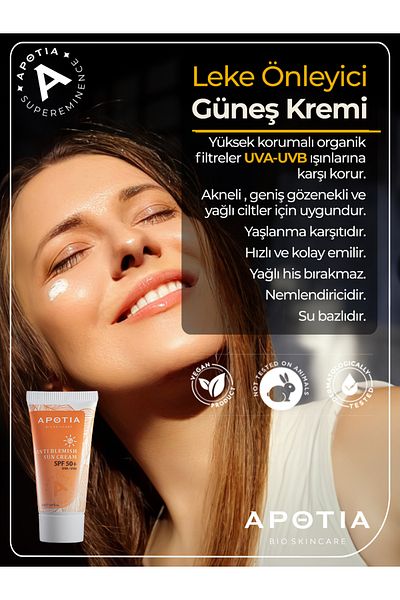 APOTİA Aptoia Apotia Sun Cream 50 - Anti-Blemish