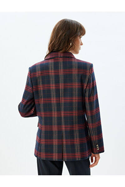 Koton Csípőig érő, duplasoros blézerkabát - füles zsebrészlettel