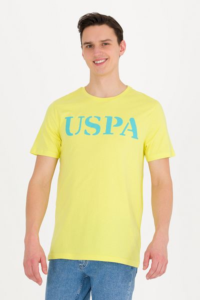 U.S. Polo Assn. تي شيرت رجالي برقبة دائرية من Citron Basic 50262976 -VR168