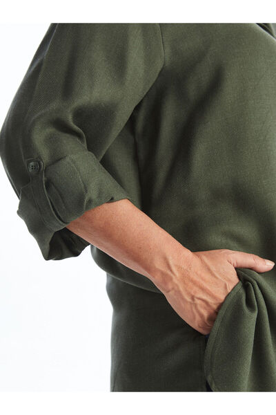 LC Waikiki Lcwk Düz Uzun Kollu Kadın Gömlek Tunik