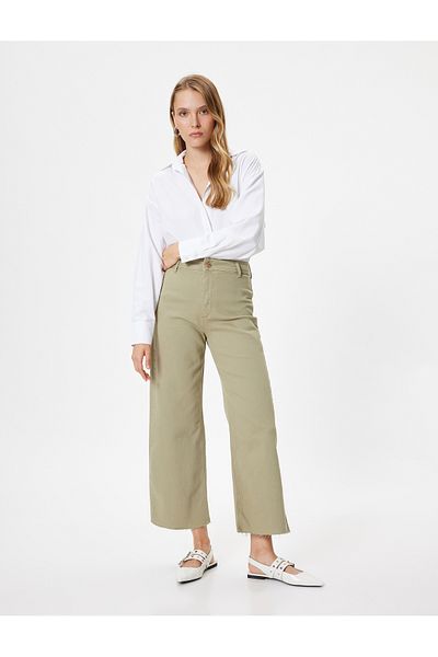 Koton High Waist Wide Leg Jeans - Sandra Jeans