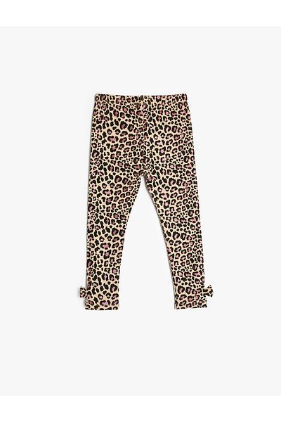 Koton Bavlněné zimní legíny s leopardím vzorem