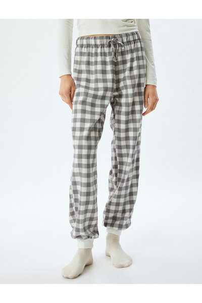 Koton Cotton Jogger Pajama Bottom - Elastic Waist Tie