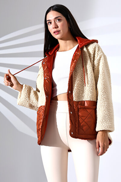 Butik Beyza Ватирано плюшено палто