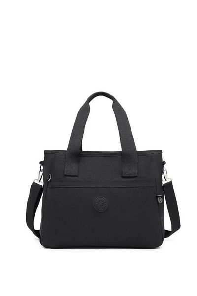 SMART BAGS Geantă de umăr damă Crinkle Black Fabric Smb3110