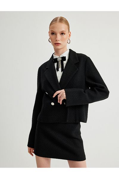 Koton Fusta A-line Mini Tweed - Slim Fit