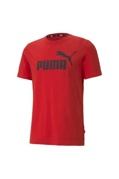 Puma Ανδρικό κόκκινο μπλουζάκι με λογότυπο ESS 58666611