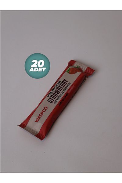 Waspco Vegan Strawberry Protein Bar 20 Pieces