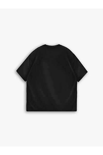 ablukaonline Μαύρο ανδρικό Oversize Basic T-shirt