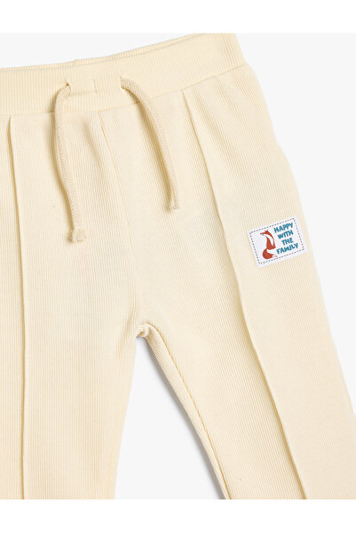 Koton Jogginghose aus Baumwolle mit Bindegürtel