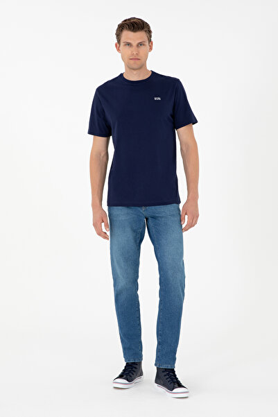 U.S. Polo Assn. Ανδρικό μπλουζάκι Navy Blue Basic - 50284640 -VR033