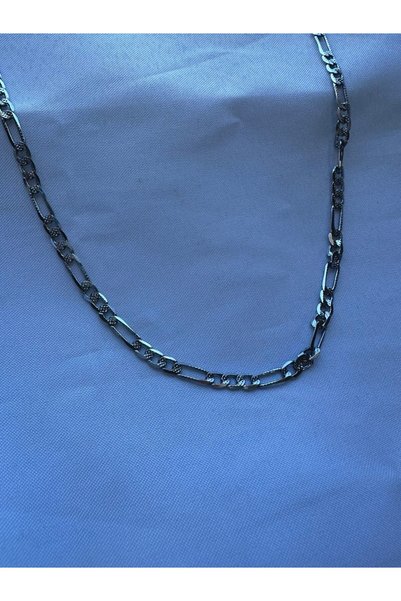 Arvens Silver Figaro Chain Silver Men's Shiny Surface Unisex Women's Stainless Steel