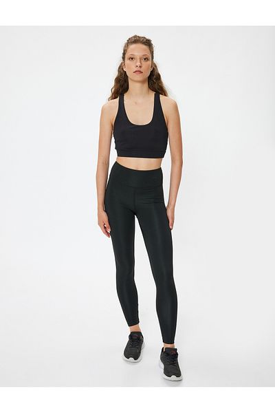 Koton Jambiere sport slim cu talie înaltă - Interlock