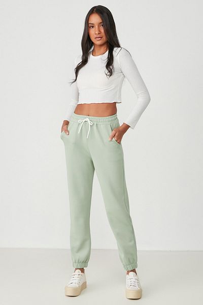 C&City Basic Jogger Jogginghose 802 Pistaziengrün