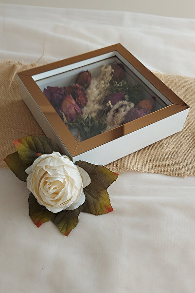 Verda Çerçeve 20x20x5 cm New Fashion Flower Pattern Memory Frame