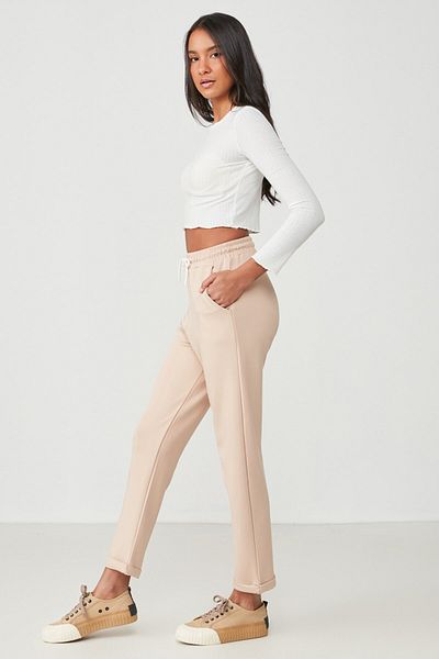 C&City Pantaloni de sport cu două picioare 738 Maro Lapte