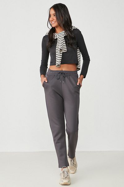 C&City Straight Leg Sweatpants 801 Smoked