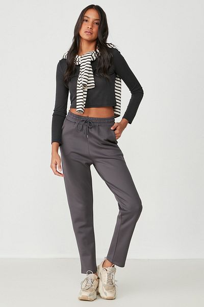 C&City Straight Leg Sweatpants 801 Smoked