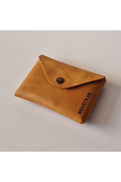 bouscrab Genuine Leather Card Holder Coin Purse
