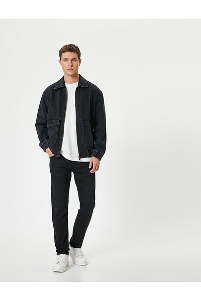 Koton Schwarze Brad-Jeans-Jeans für Damen – 5wam40020nd