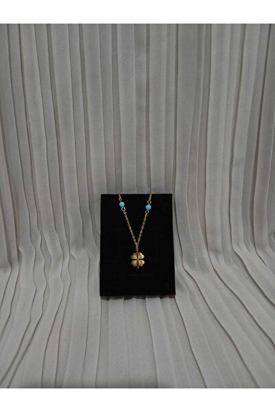 duruaccessories çelik yonca kolye