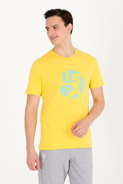 U.S. Polo Assn. Men's Dark Yellow Crew Neck T-Shirt 50263323 -Vr094