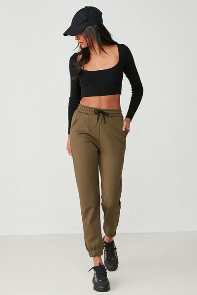 C&City Basic Jogger-Jogginghose 802 Khaki
