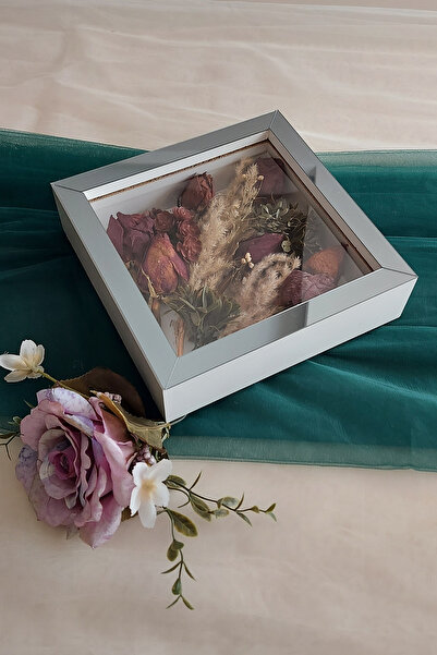 Verda Çerçeve 20x20x5 cm New Fashion Flower Pattern Memory Frame