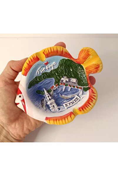 Hd Marketim Scrumieră Tavă de scrumiere din ceramică cu aspect de pește cu ce...