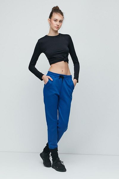 C&City Базови спортни панталони Jogger 802 Sax