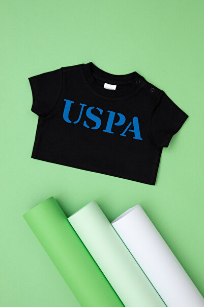 U.S. Polo Assn. Baby Boy Black Basic T-Shirt 50266006-Vr046