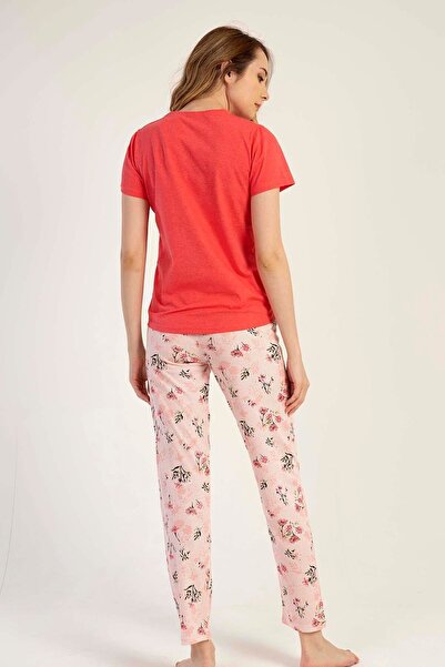 C&City Short Sleeve Pajama Set Red-441025