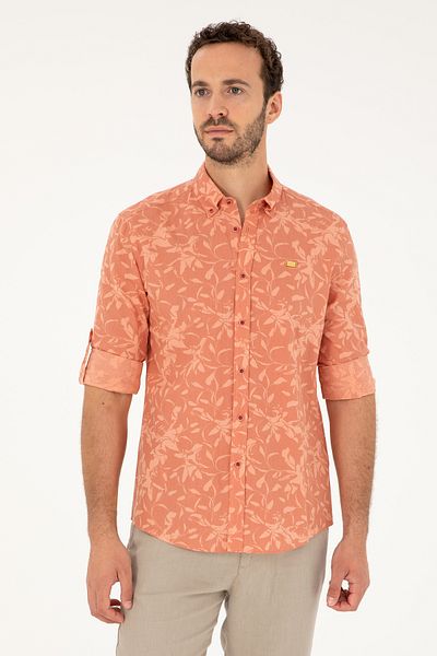 U.S. Polo Assn. Men's Powder Long Sleeve Shirt 50283356 -Vr042