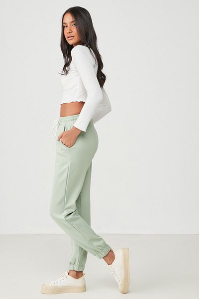 C&City Basic Jogger Jogginghose 802 Pistaziengrün