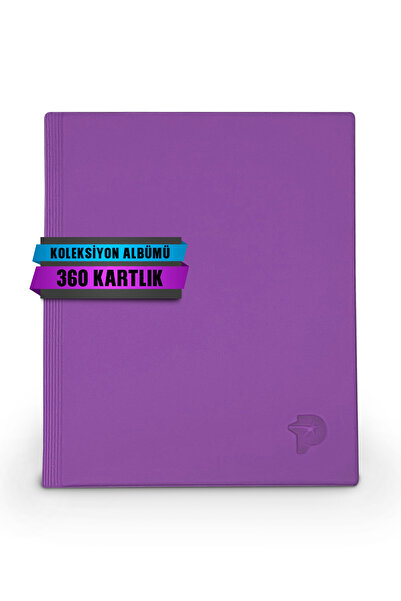 Pokscard ÖZEL MOR KART ALBÜMÜ 360 KARTLIK ( POKEMON - FUTBOLCU KARTLARI - PANİNİ - YUGİOH VB. )
