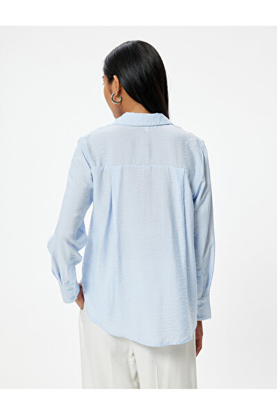 Koton Cămașă albastră de damă - 5wak60025uw