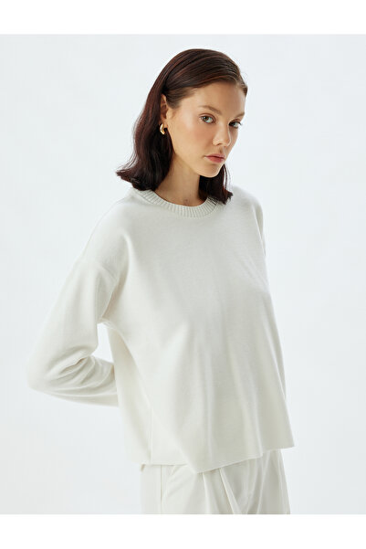 Koton Základní mikina s dlouhým rukávem Crew Neck