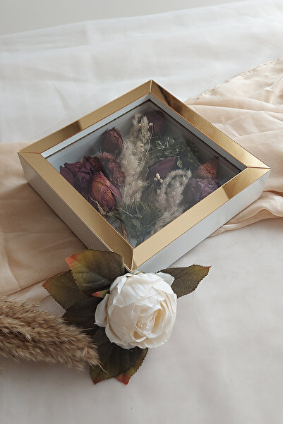 Verda Çerçeve 20x20x5 cm New Fashion Flower Pattern Memory Frame