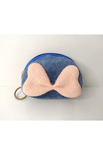 Hd Marketim Гаманець з бантиком, кольоровий плюшевий гаманець для дрібних мон...