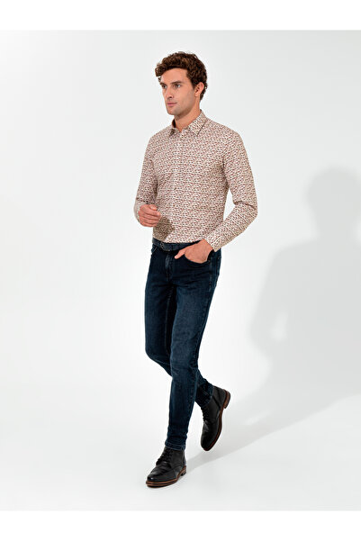 Cacharel Haki Slim Fit Uzun Kollu Gömlek 50255589-VR027