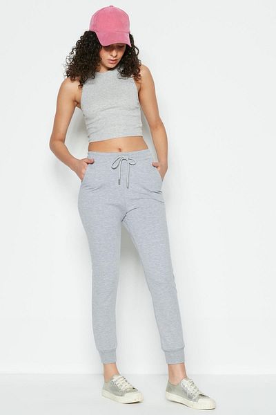 C&City Jogger Cuff Sports Φούτερ 735 Γκρι