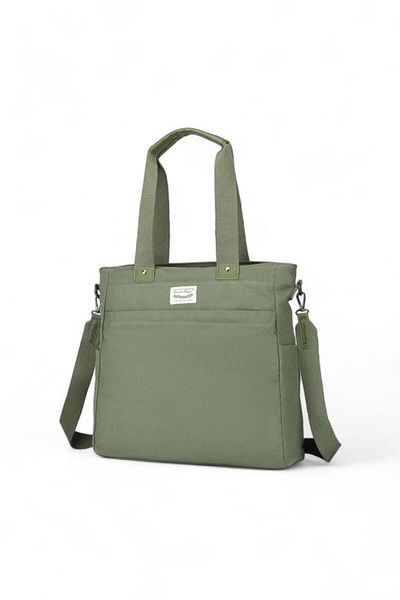 SMART BAGS Geantă de umăr pentru femei din pânză kaki - Smb1309