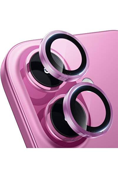m.tk moveteck İphone 16 & 16 Plus Uyumlu Kamera Koruma Lens Koruyucu Temperli...