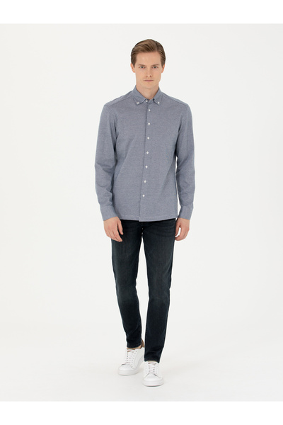 Cacharel İndigo Slim Fit Uzun Kollu Gömlek 50255655-VR028