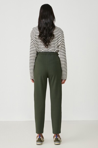 C&City Φούτερ με πλισέ στη μέση και τα πόδια 742 Χακί