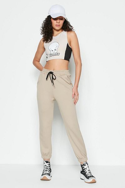 C&City Jogger Elastic Sports Φούτερ 806 Stone