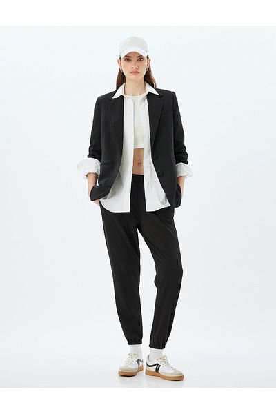 Koton Jogger Sweatpants με τσέπες - Crepe Scuba Fabric