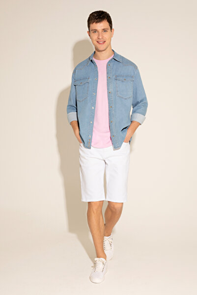 U.S. Polo Assn. Чоловічі білі джинсові шорти 50288956-DN0015