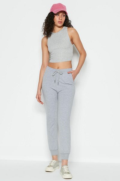 C&City Jogger Cuff Sports Φούτερ 735 Γκρι